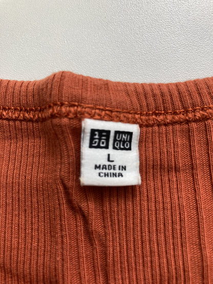 UNIQLO/ユニクロ/Tシャツ/カットソー/トップス/オレンジ/L