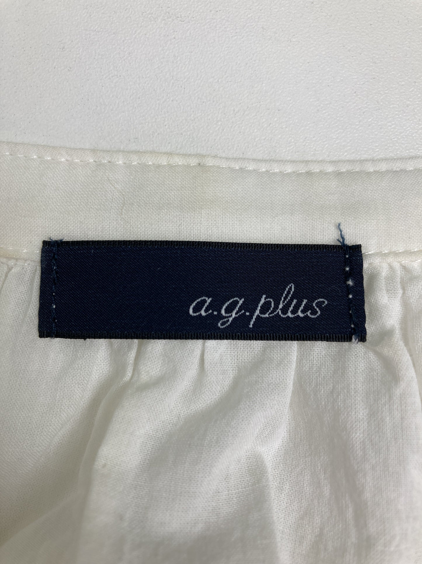 a.g.plus/シャツワンピース/ワンピース/ドレス/ホワイト/M