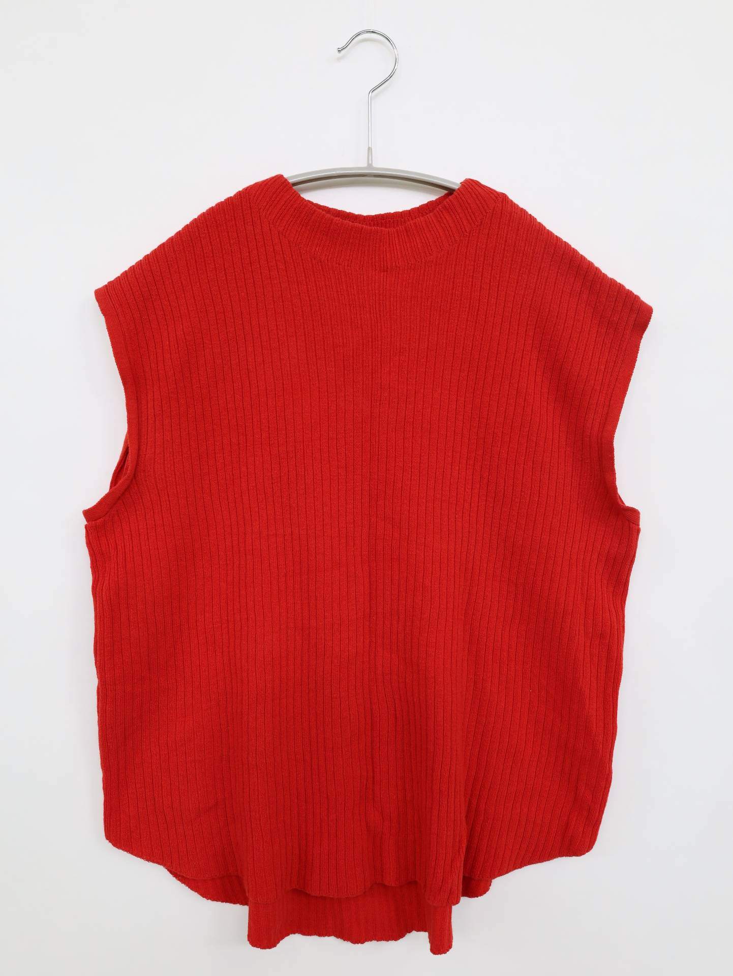 ITEMS/ノースリーブ/トップス/レッド/FREE