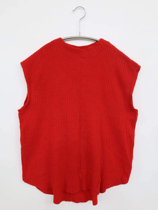 ITEMS/ノースリーブ/トップス/レッド/FREE