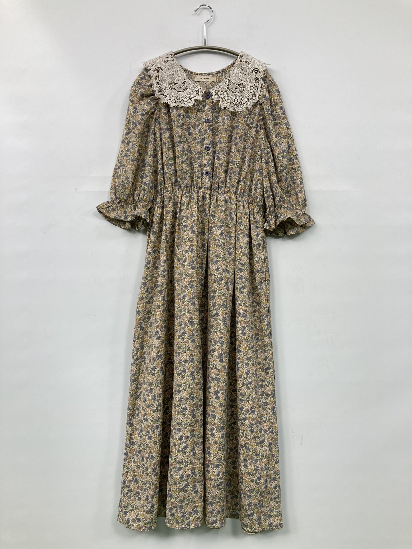 w closet/ダブルクローゼット/シャツワンピース/ワンピース/ドレス/ベージュ/M