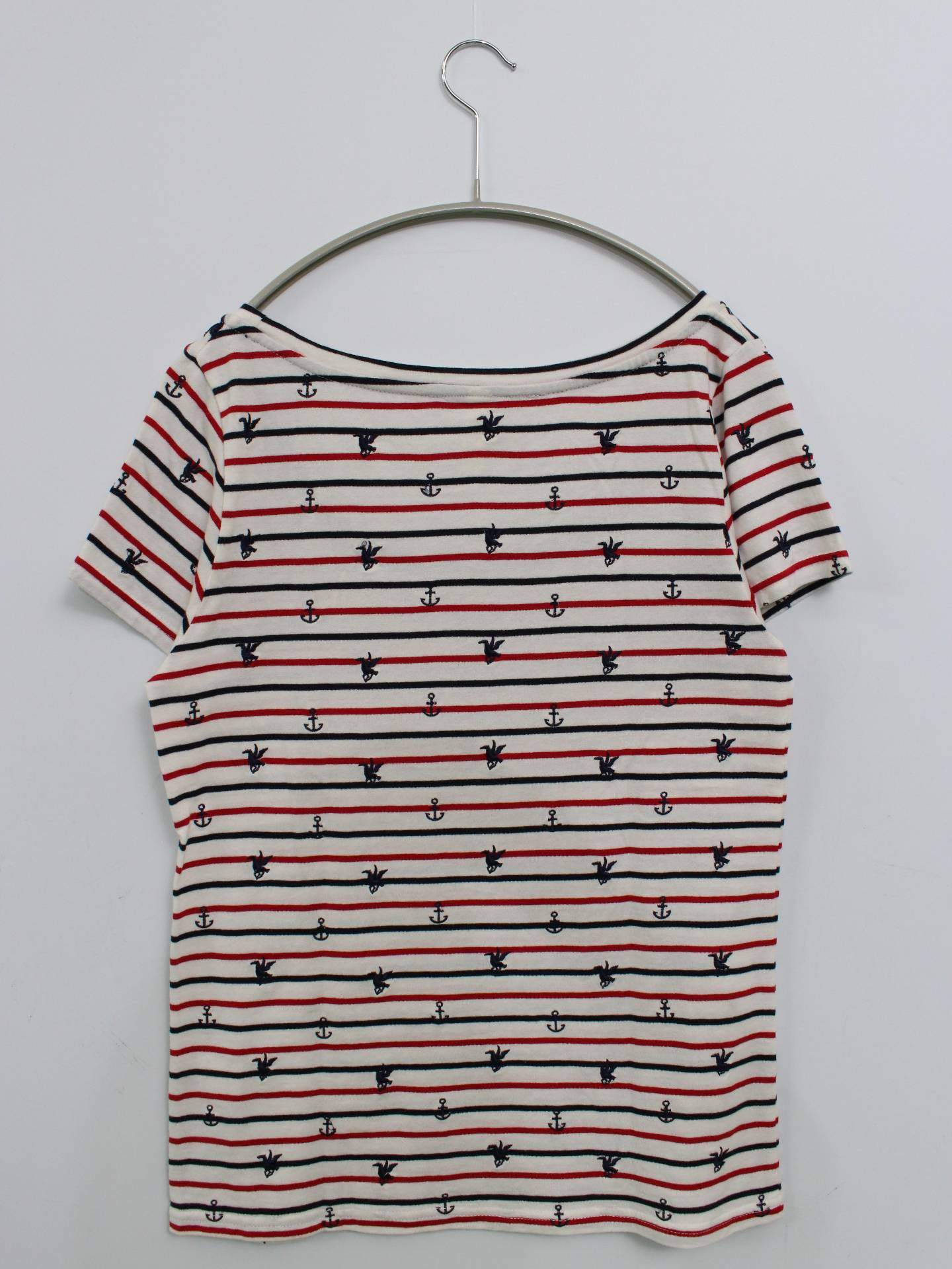 FLASH REPORT/Tシャツ/カットソー/トップス/ホワイト/M
