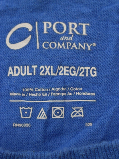 PORT and COMPANY/Tシャツ/カットソー/トップス/ブルー/2XL