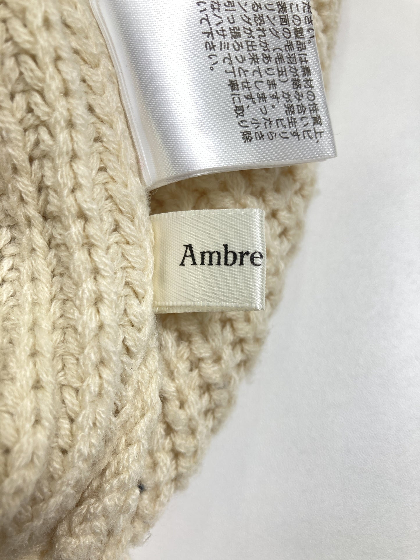 AmbreNeige/アンブルネージュ/ニット/セーター/トップス/アイボリー/F