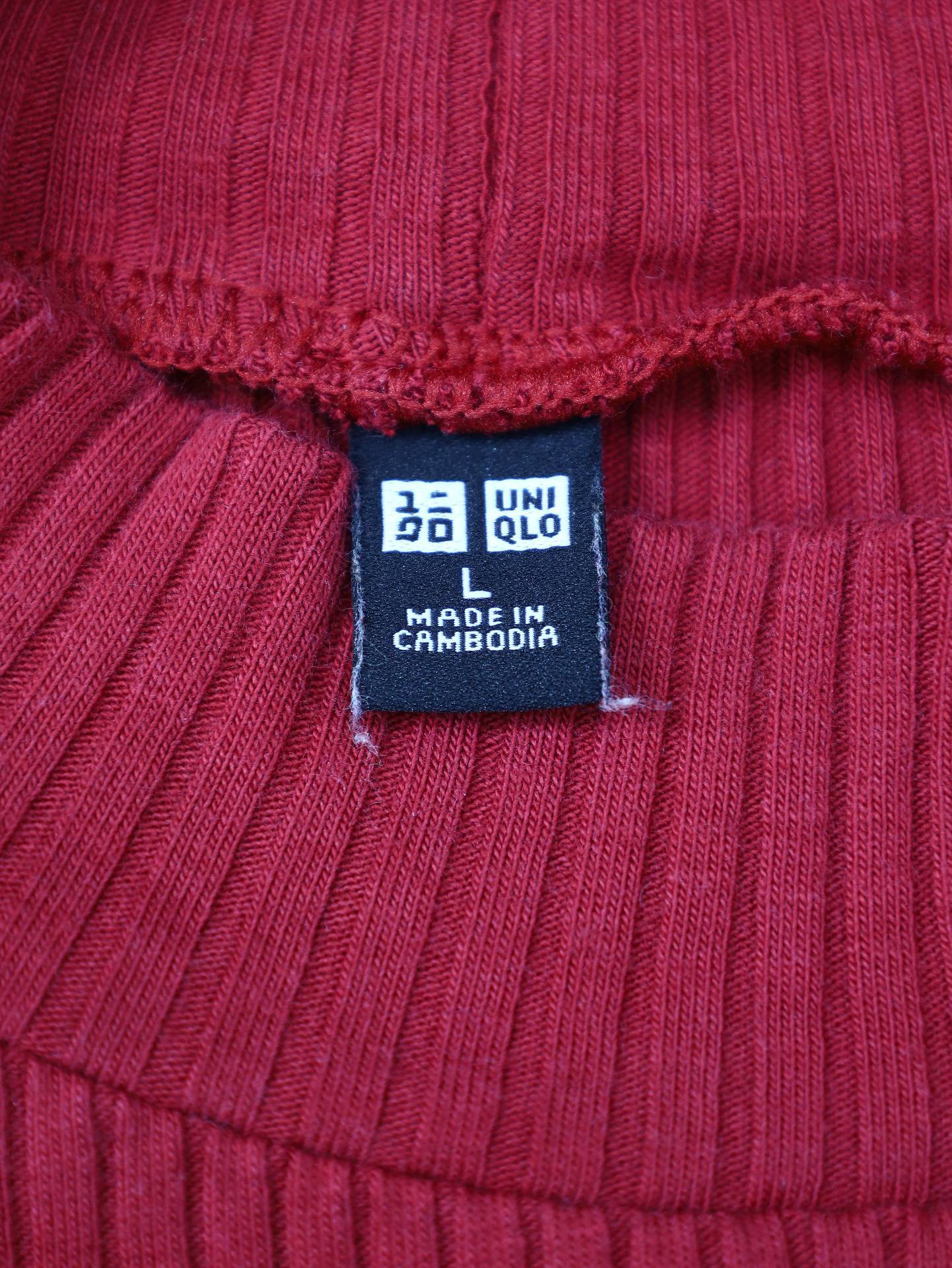 UNIQLO/ユニクロ/ニット/セーター/トップス/レッド/L