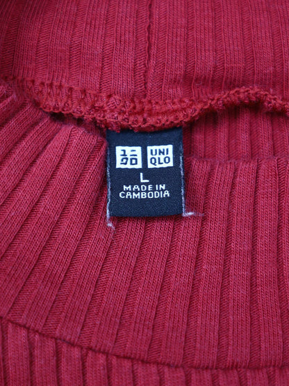 UNIQLO/ユニクロ/ニット/セーター/トップス/レッド/L