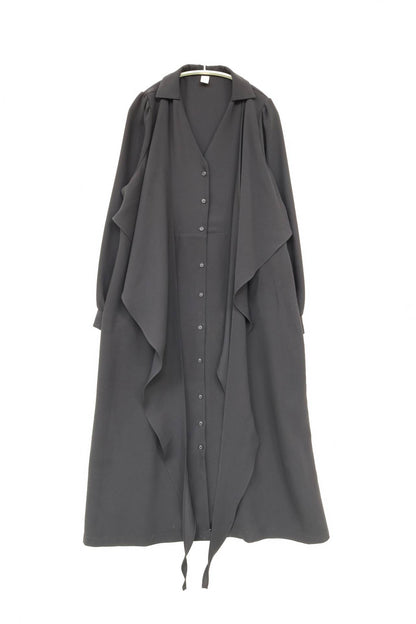 シャツワンピース/ワンピース/ドレス/ブラック/F