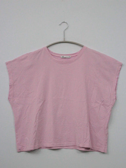 ZARA/ザラ/Tシャツ/カットソー/トップス/ピンク/L