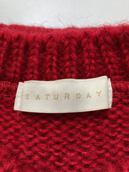 SATURDAY/サタデー/ニット/セーター/トップス/レッド