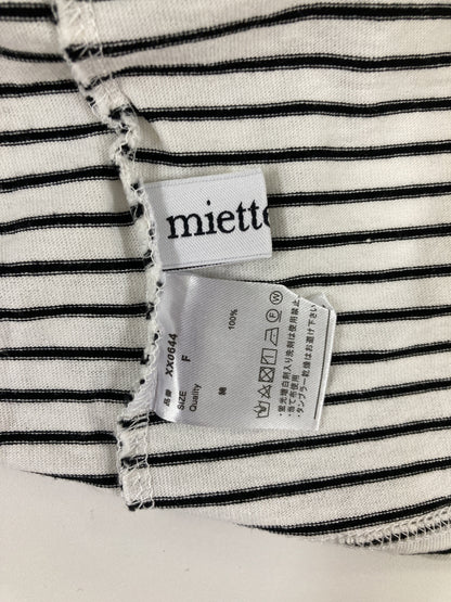 miette/ミエット/Tシャツ/カットソー/トップス/ブラック/F
