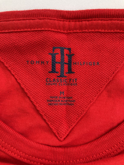 TOMMY HILFIGER/トミーヒルフィガー/Tシャツ/カットソー/トップス/レッド/M