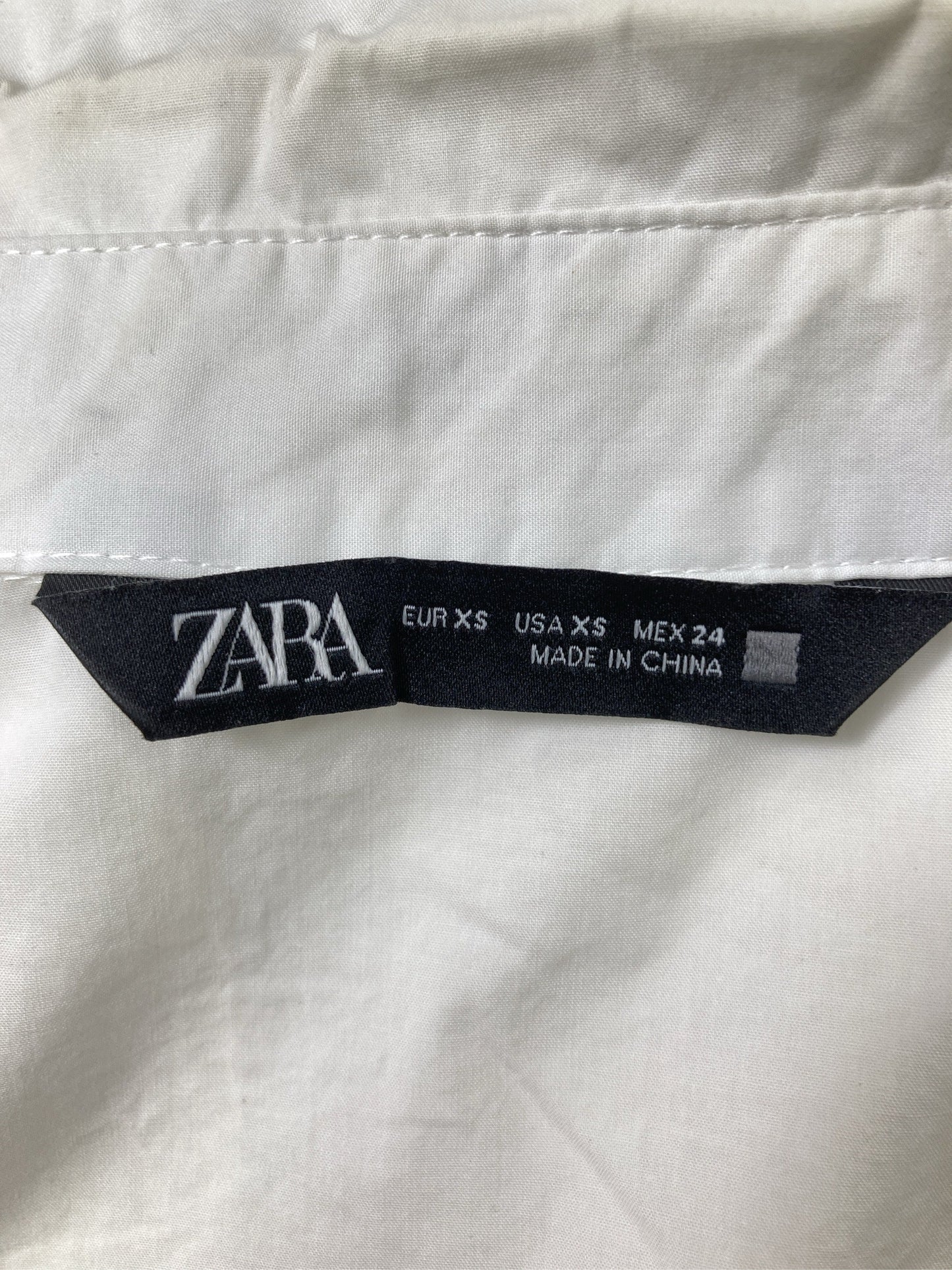 ZARA/ザラ/シャツ/ブラウス/トップス/ホワイト/XS