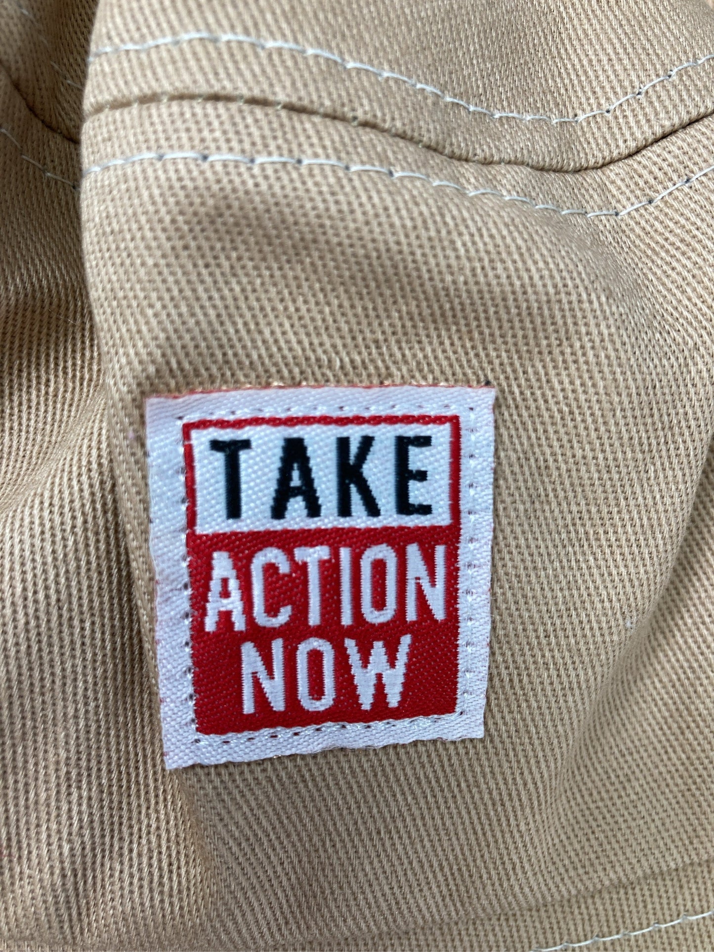 TAKE ACTION NOW/バケットハット/帽子/ベージュ