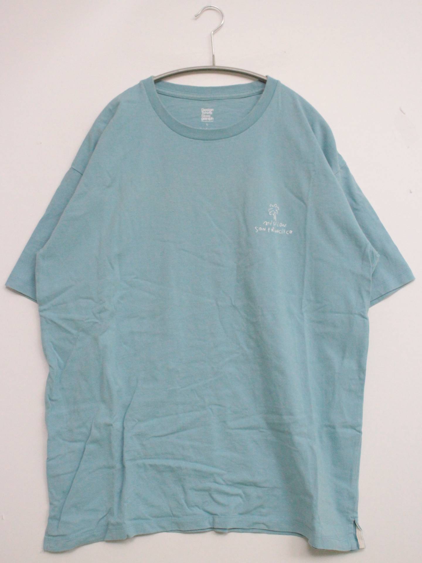 Design Tshirts Store graniph/デザインティーシャツストアーグラニフ/Tシャツ/カットソー/トップス/スカイブルー/L