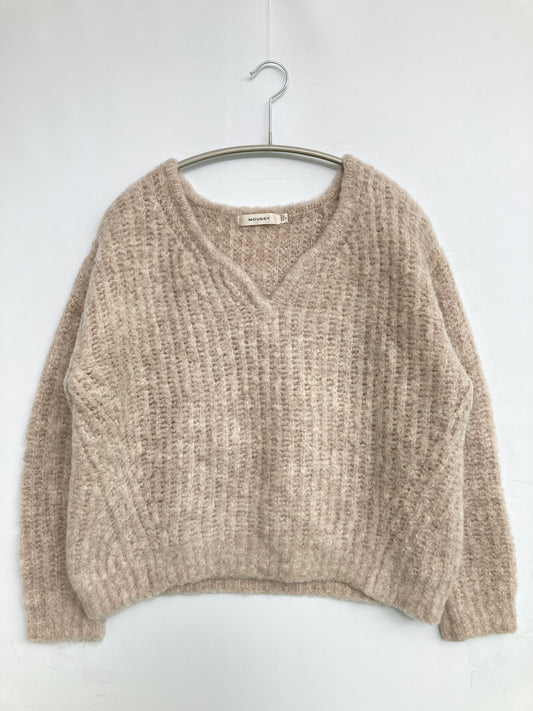 MOUSSY/マウジー/ニット/セーター/トップス/ベージュ/F