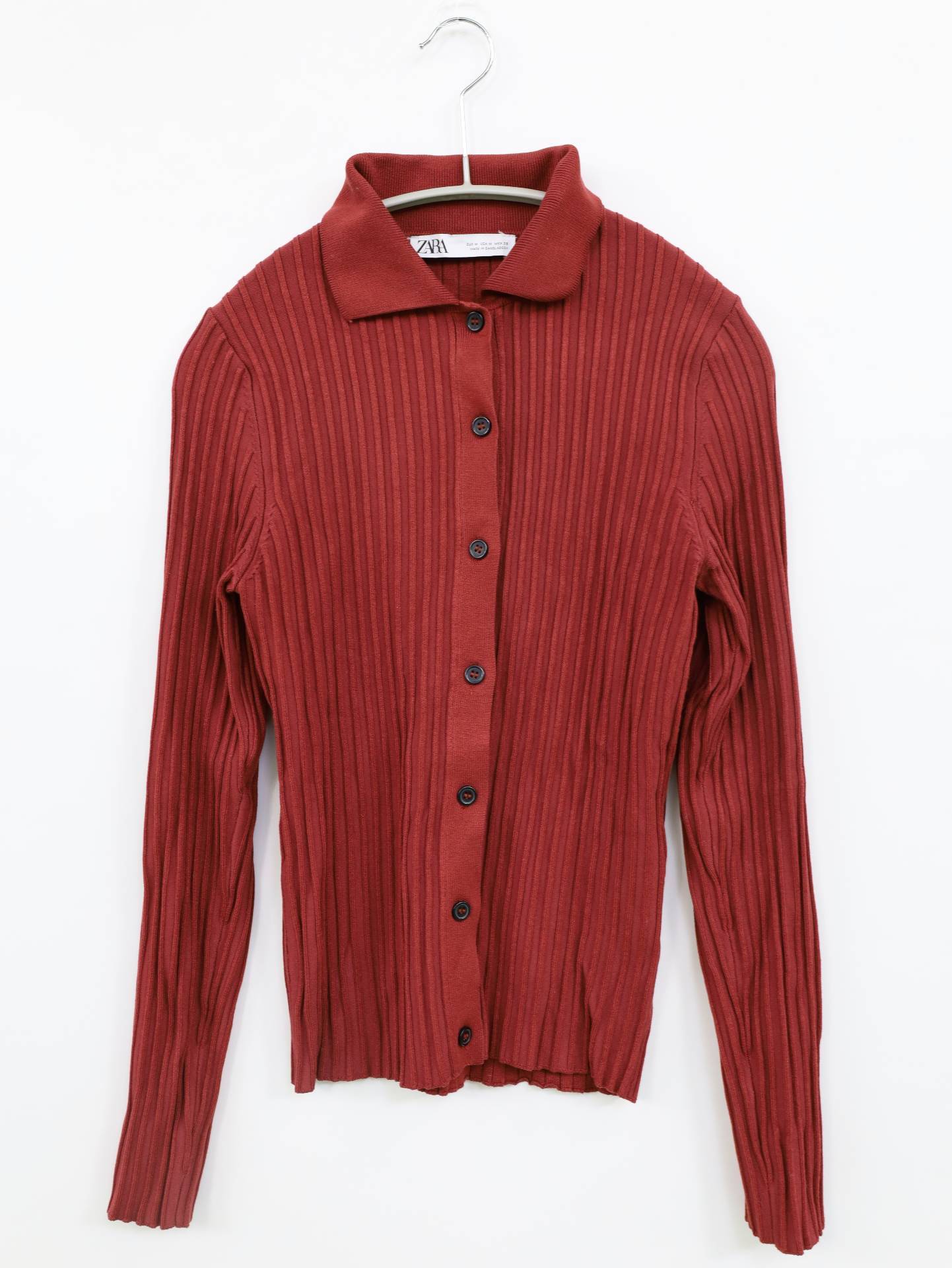 ZARA/ザラ/ニット/セーター/トップス/レッド/USA M