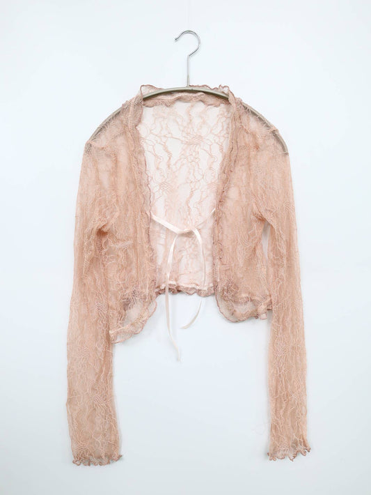 カーディガン/ボレロ/トップス/ピンク