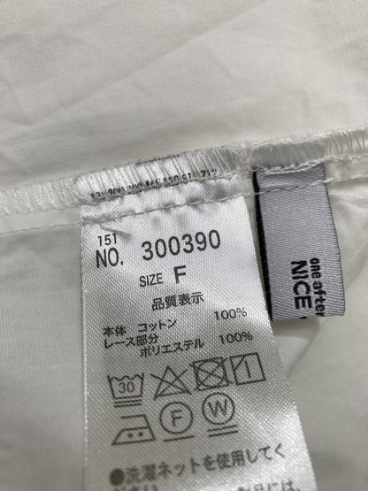 NICE CLAUP/ナイスクラップ/シャツ/ブラウス/トップス/ホワイト/F