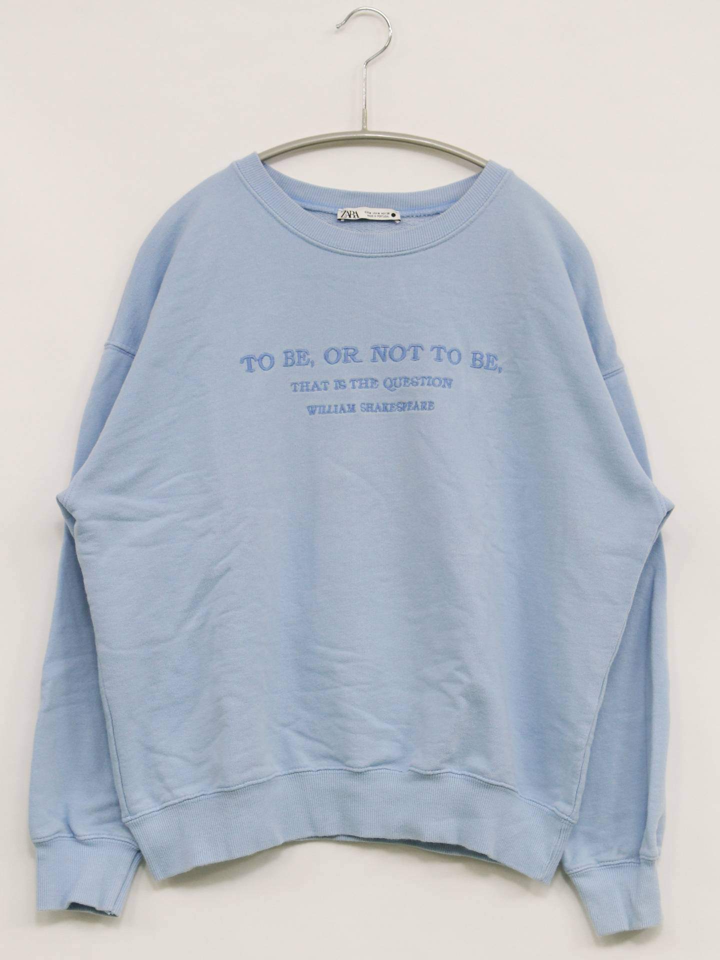 ZARA/ザラ/スウェット/トップス/スカイブルー/EUR M/USA M/ MEX 28