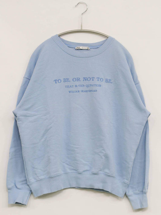 ZARA/ザラ/スウェット/トップス/スカイブルー/EUR M/USA M/ MEX 28