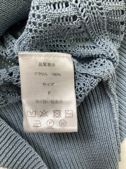 ニット/セーター/トップス/ブルー/F