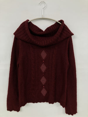 axes femme/アクシーズファム/ニット/セーター/トップス/ブラウン/M