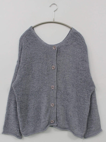 カーディガン/ボレロ/トップス/グレー