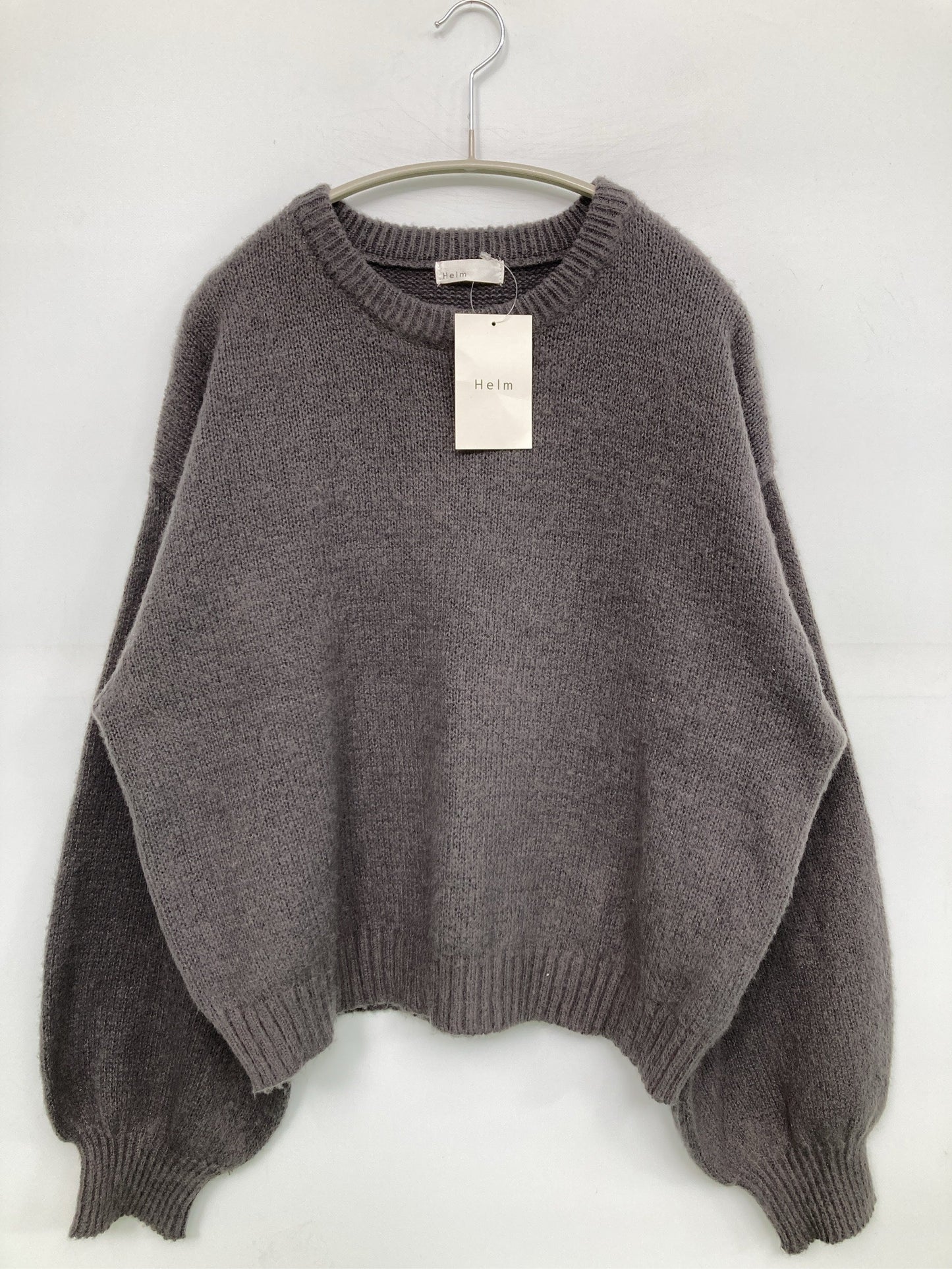 Helm/ヘルム/ニット/セーター/トップス/グレー/LL