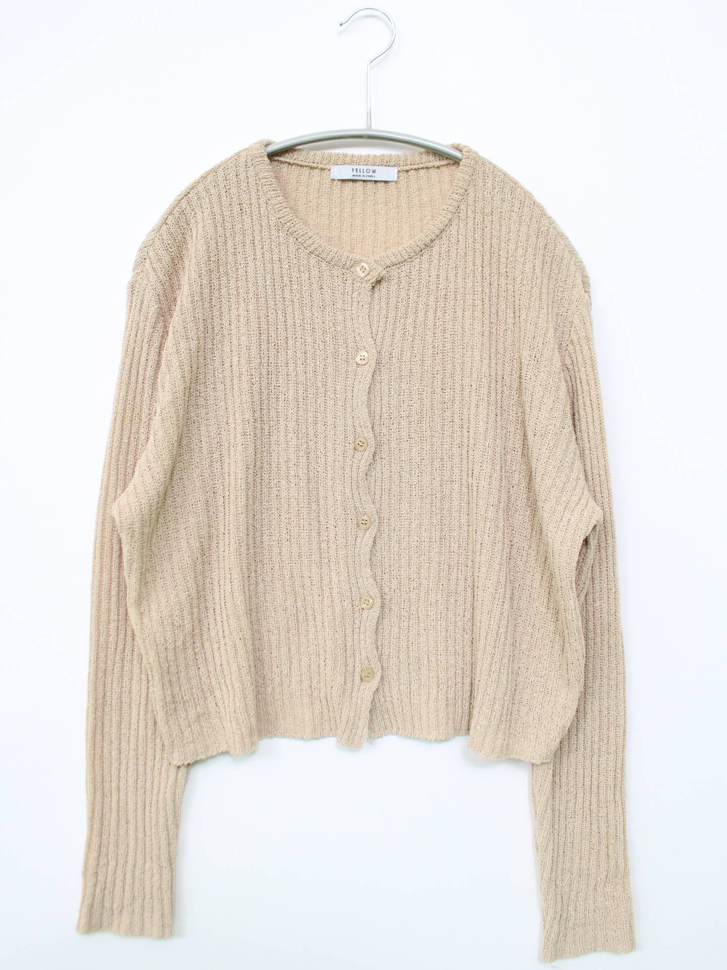 YELLOW/カーディガン/ボレロ/トップス/ベージュ
