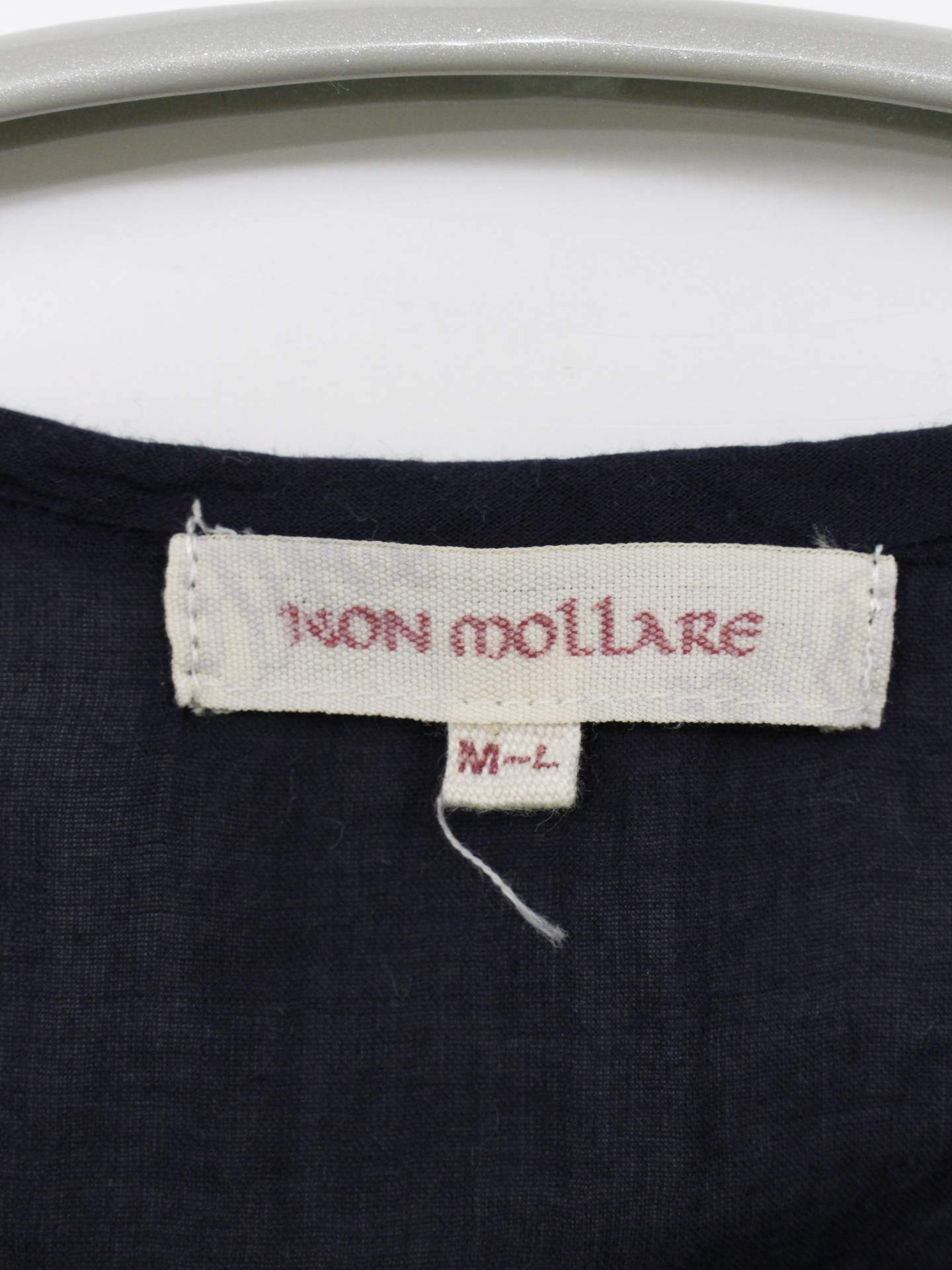 NON MOLLARE/シャツ/ブラウス/トップス/ブラック/M-L