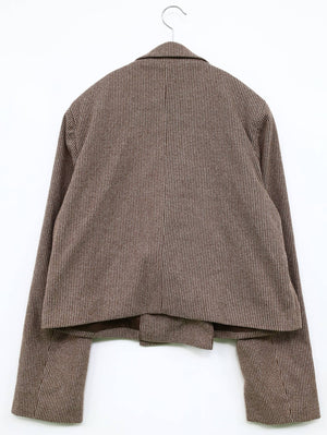 テーラードジャケット/ジャケット/アウター/ブラウン/F