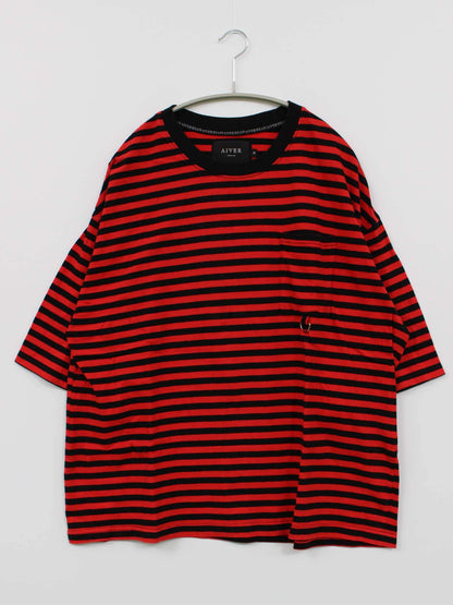 AIVER/アイバー/Tシャツ/カットソー/トップス/レッド/M