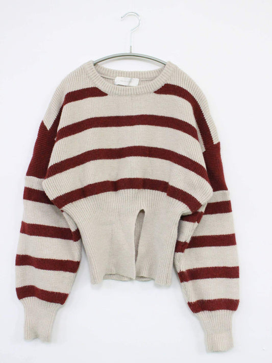 me+em select/ニット/セーター/トップス/ベージュ