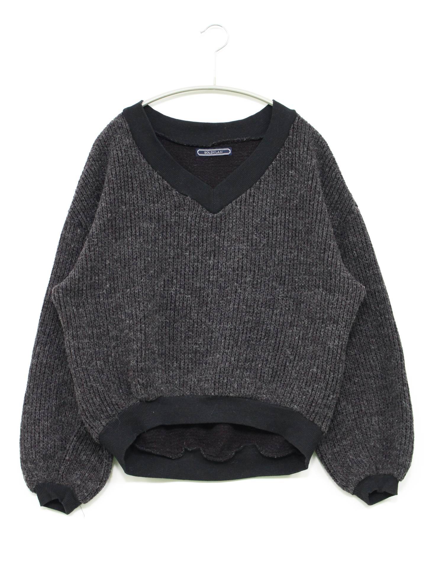 SOLDYLAN/ニット/セーター/トップス/グレー/M