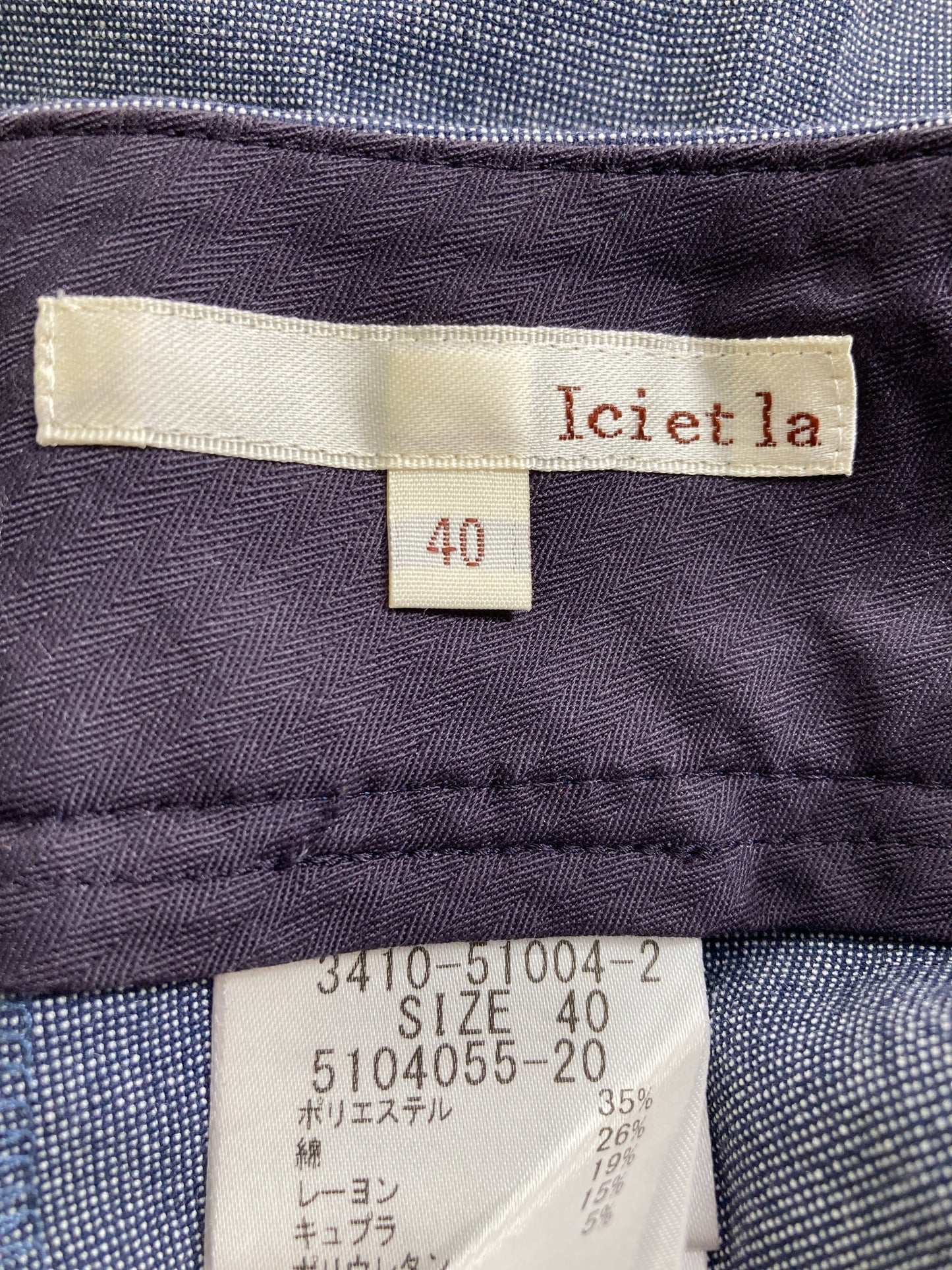 Iciet la/スラックス/パンツ/グレー/40