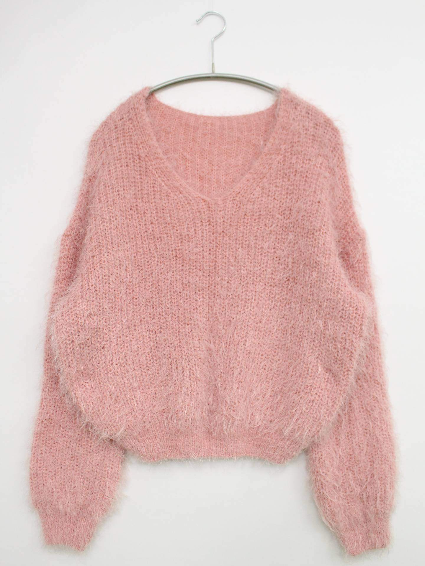 ニット/セーター/トップス/ピンク