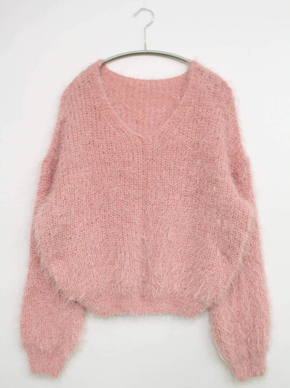 ニット/セーター/トップス/ピンク