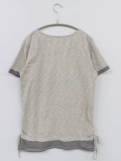 musk style/Tシャツ/カットソー/トップス/グレー/L