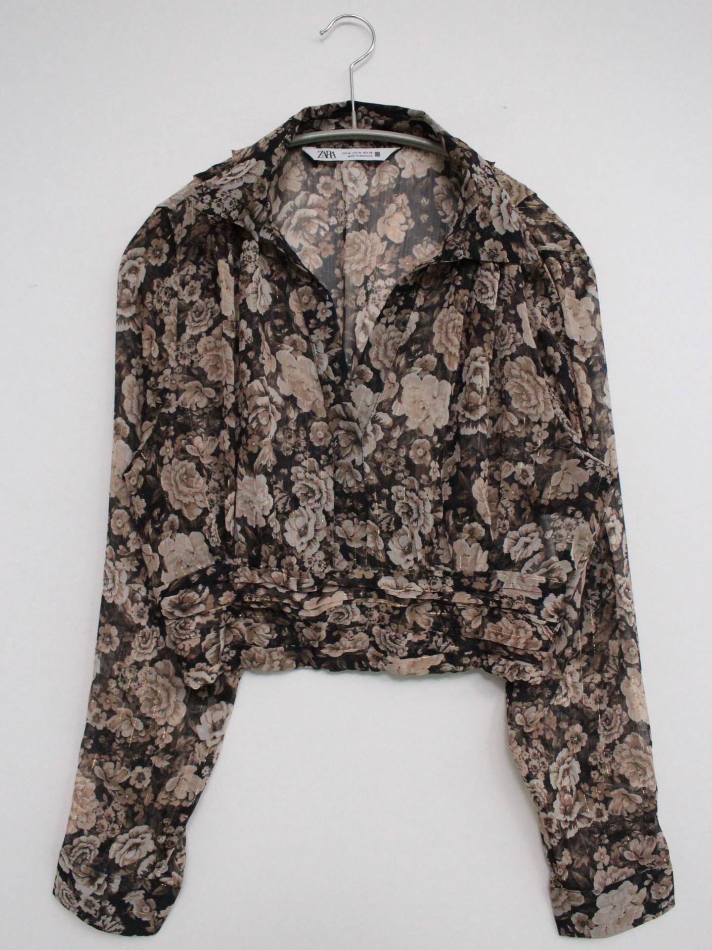 ZARA/ザラ/シャツ/ブラウス/トップス/ブラック/M
