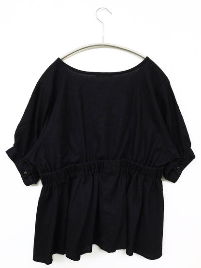 continuer de NICE CLAUP/シャツ/ブラウス/トップス/ブラック/F