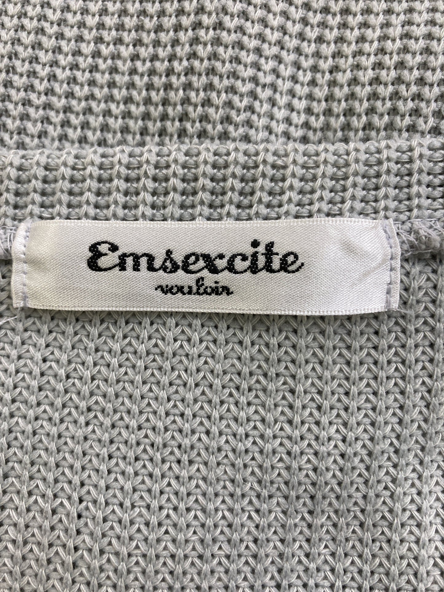 emsexcite/カーディガン/ボレロ/トップス/グレー/M