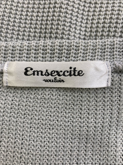 emsexcite/カーディガン/ボレロ/トップス/グレー/M