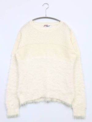 ニット/セーター/トップス/アイボリー/M