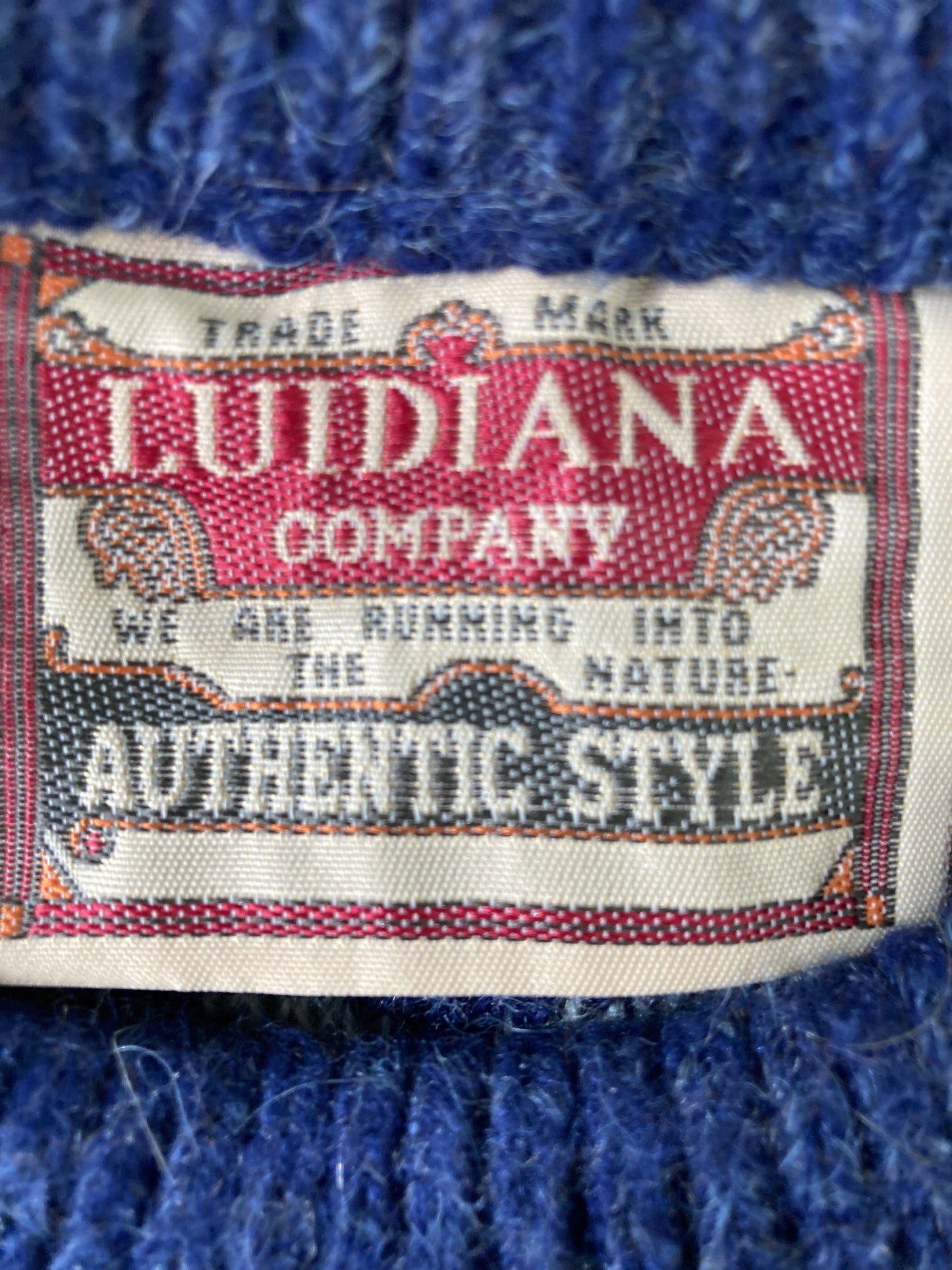 ニット/セーター/トップス/ネイビー/XL