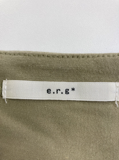 e,r,g/Tシャツ/カットソー/トップス/カーキ/M