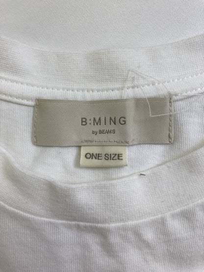 B：MING/Tシャツ/カットソー/トップス/ホワイト/ONE SIZE