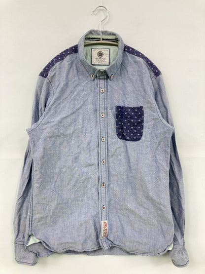 Creation Cube/クリエイションキューブ/シャツ/ブラウス/トップス/スカイブルー/L