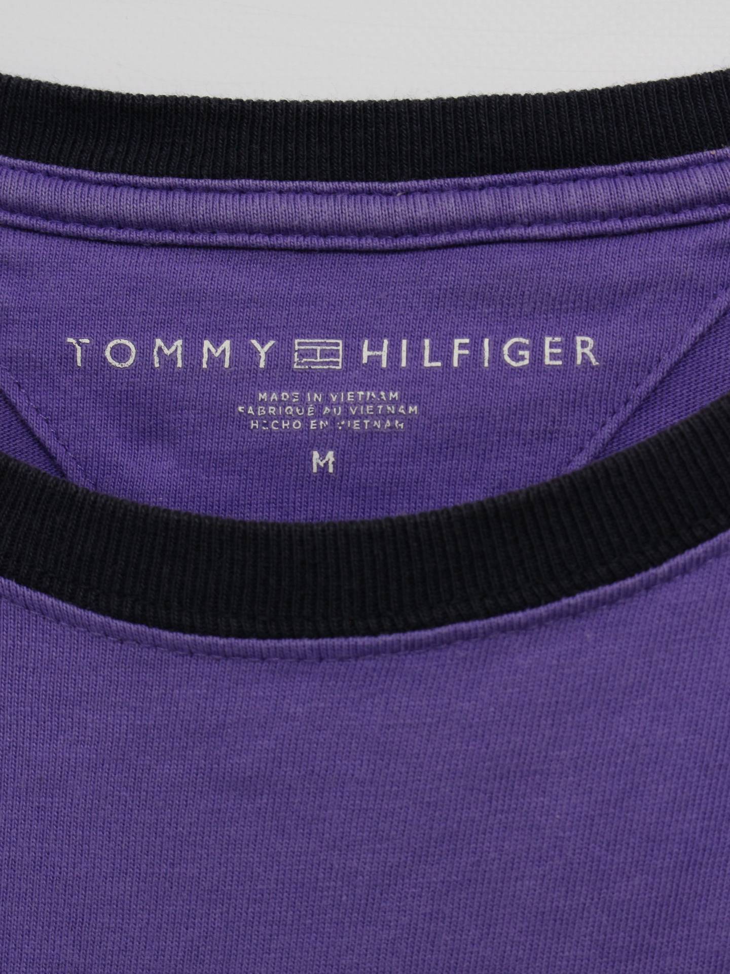 TOMMY HILFIGER/トミーヒルフィガー/Tシャツ/カットソー/トップス/パープル/M