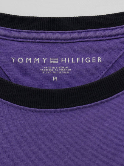 TOMMY HILFIGER/トミーヒルフィガー/Tシャツ/カットソー/トップス/パープル/M