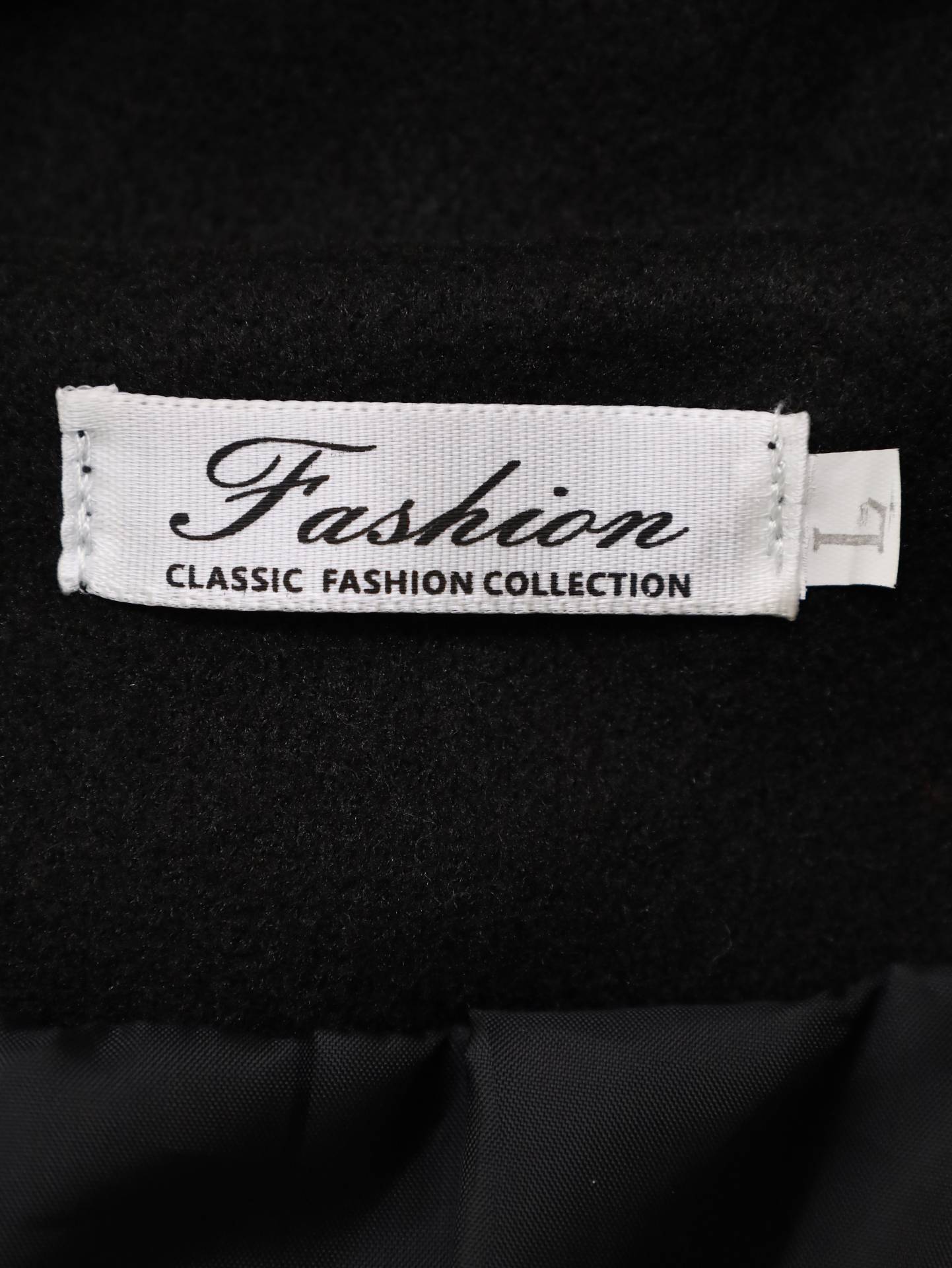 Fashion/ステンカラーコート/ジャケット/アウター/ブラック/L